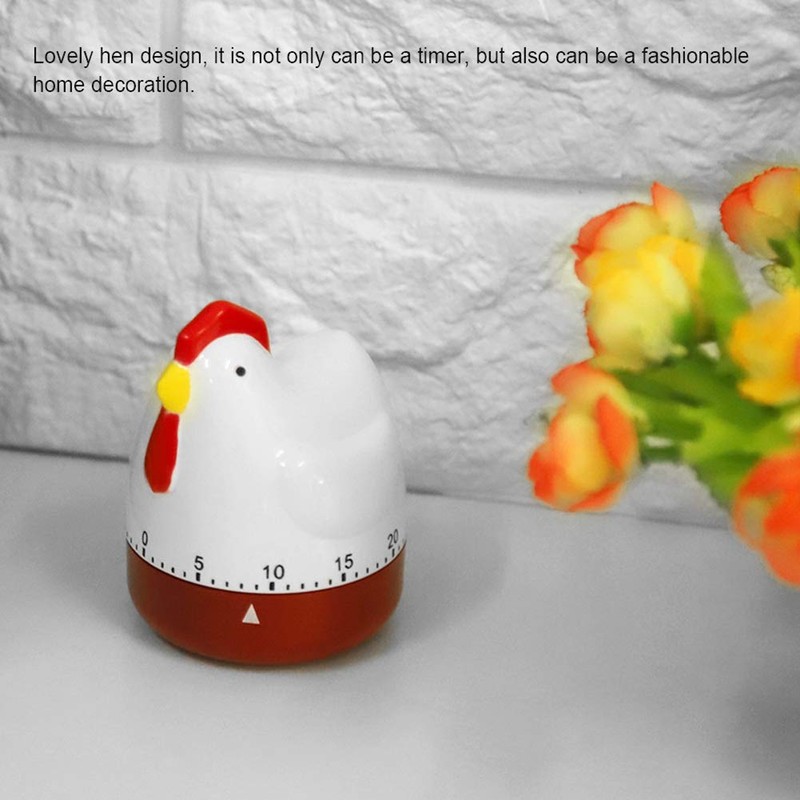 Alinory Chicken Timer, Lovely Chicken Timer Mechanical Kitchen Cooking Alarm