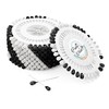 120 Drop Pins (Black - White, 120)