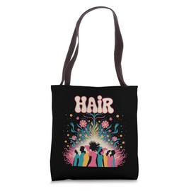 Hair Retro Musical Theater Broadway Theatre Tote Bag
