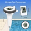 Pool Thermometer Floating, Solar Energy, Easy Read with Indoor Temperature,