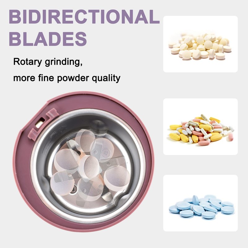 Electric Pill Crusher Grinder-Grind and Pulverize Multiple Pills，Small and Large