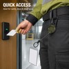 Heavy-Duty Retractable Keychain Carabiner with 23.62-Inch Steel Wire Reel