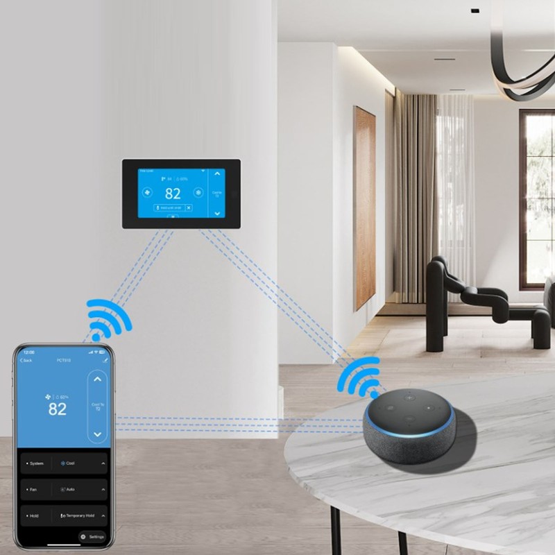 WiFi Temperature Controller APP Remote Control WIFI 4.3in Touchscreen Thermostat