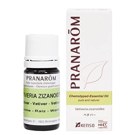Pranarom Vetiver, 0.2 fl oz (5 ml) (PRANAROM Chemo Type Essential Oil)
