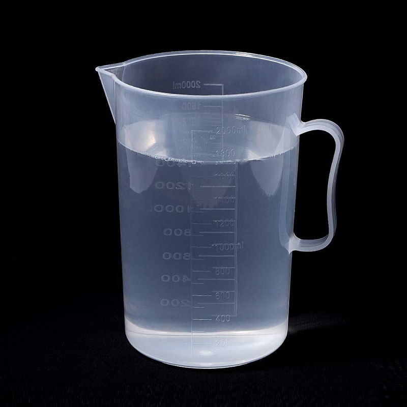 Othmro 2000ml Plastic Measuring Jug, Graduated Beaker 2 litres Measuring