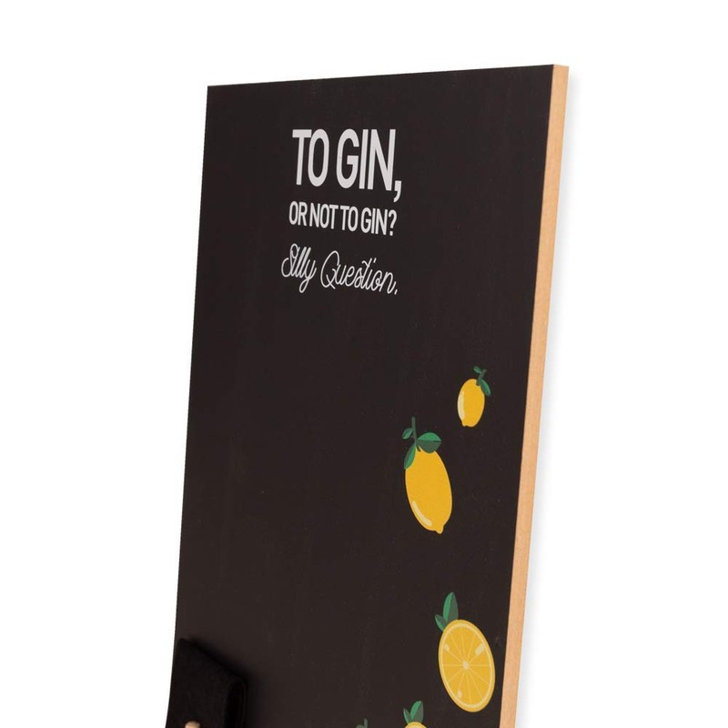 Chalkboards UK 'Silly Question (Gin)' Printed Small Memo Board Chalkboard