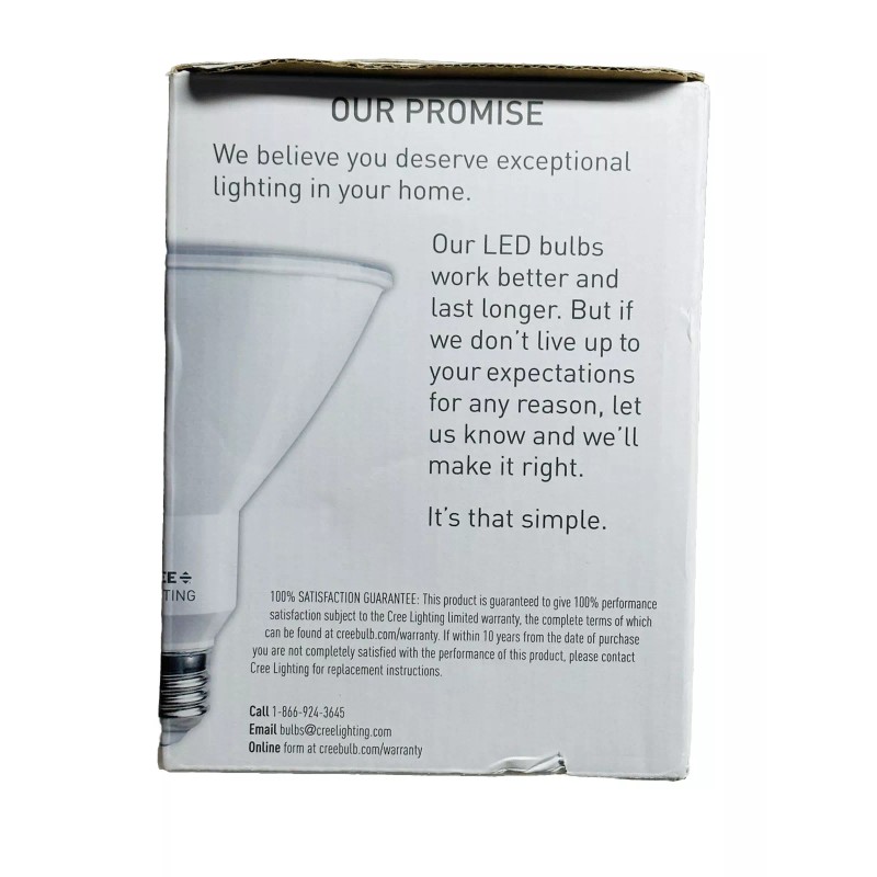 Cree 120W Bright White(3000k) 13.5w 40• Flood Weather Proof Light