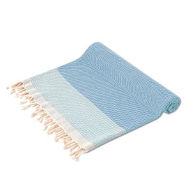 Turquoise Home Beach Towel XL Hammam Towel Sauna Towel Large 100 x 200 cm Lightweight Bath Towel Sauna Towel (Blue, 1)