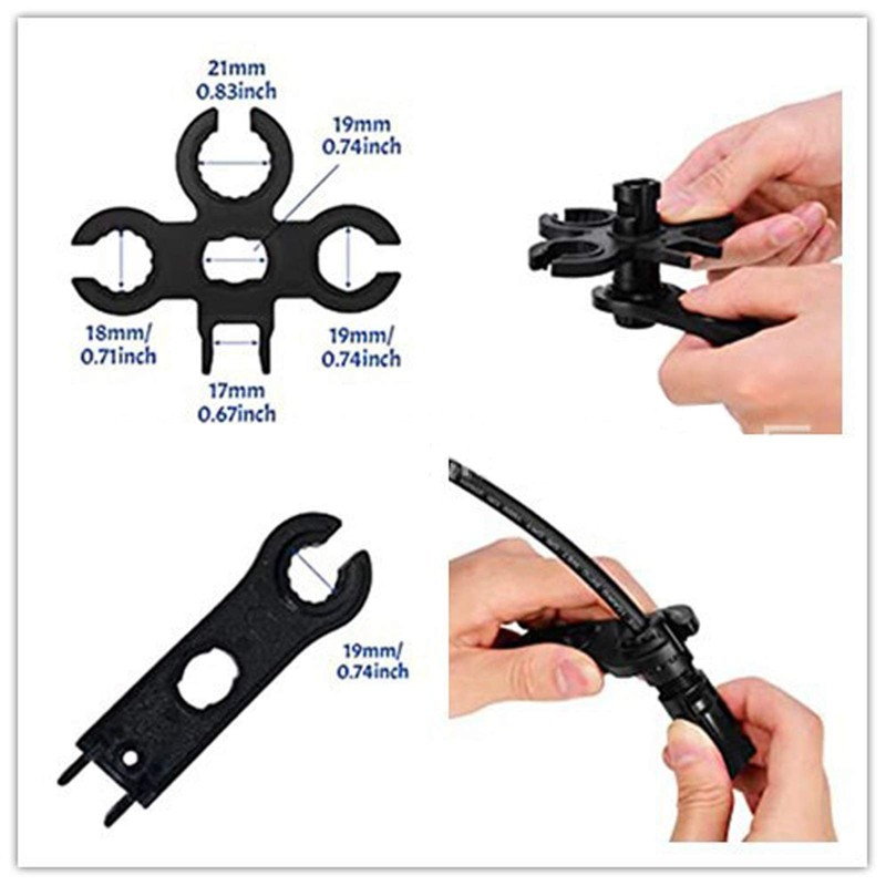 VIVLLEN Solar Crimping Tool Kits-Includes 2.5/4.0/6.0mm² Solar Panel PV Cable