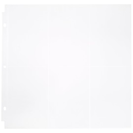 Doodlebug Design Vertical Photo/Recipe Card Protectors for Scrapbooking, 12 by 12-Inch