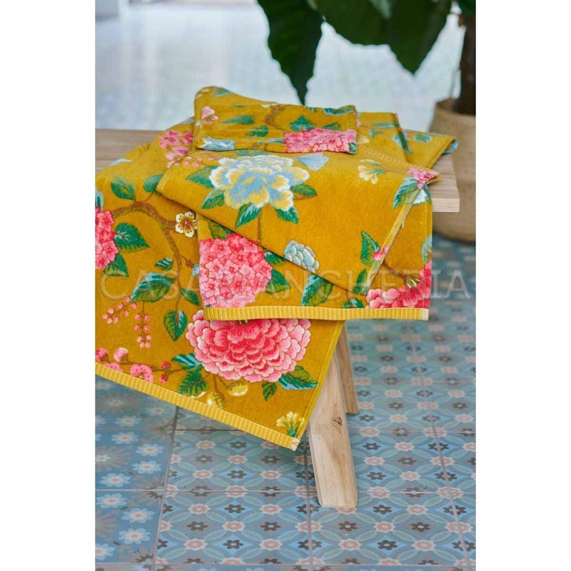 PIP Studio Pair of Good Evening-Yellow Sponge Towels