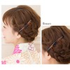 JewelVOX Hair Accessories, Simple, Evening Roll, Comb, Black, Brown, Select
