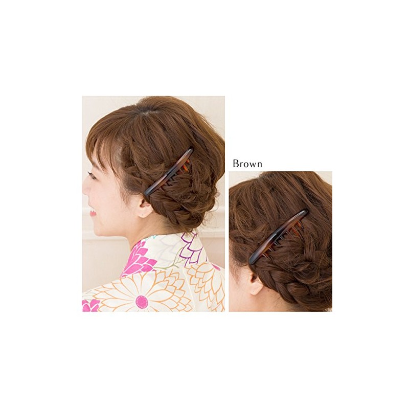 JewelVOX Hair Accessories, Simple, Evening Roll, Comb, Black, Brown, Select
