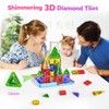 OFFISYS 40PCS Mini Magnetic Tiles, Magnetic Building Blocks with Iron
