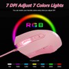 Lomiluskr AJ52 RGB Wired Gaming Mouse, 7 Programmable Buttons, Computer