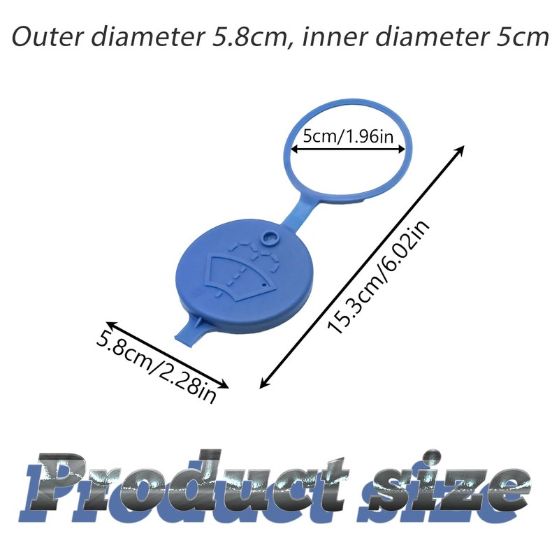 Tabanzhe Replacement Car Washer Bottle Cap-Plastic Windscreen Washer Bottle Cap