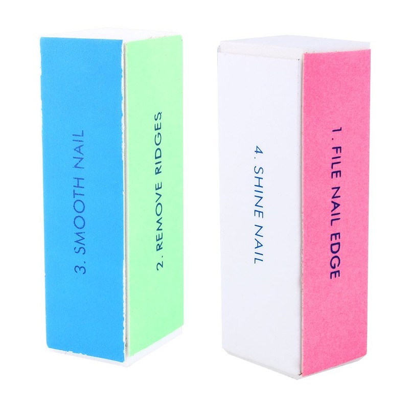 Nail Art Shiner Buffer Buffing 4 Ways Block Sand Sanding