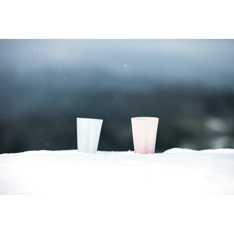 ヒャクパーセント(100%) さくらさく雪桜 タンブラー 桜色