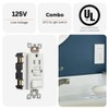 SHADID 15 Amp 125 Volt Tamper-Resistant GFCI Combo Outlet, GFCI
