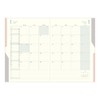 Midori Double Schedule Notebook, 2025 B6, Monthly Beige, 22318006 (Begins