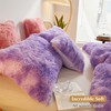 XeGe Faux Fur Fluffy Throw Pillow Cases, Light Purple Plush