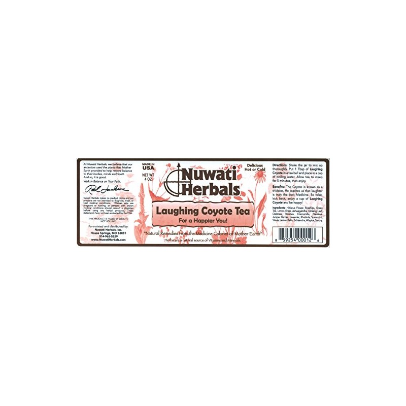 Nuwati Herbals Laughing Coyote Tea for a Happier You, Delicious