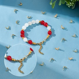 UNICRAFTALE 200pcs Golden Bead Tips Stainless Steel Calotte Ends Open Clamshell Knot Covers Fold-Over Bead Tips 1.5mm Small Hole End Caps for Knots & Crimp Findings Crafts 8x4mm