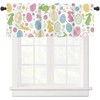Easter Bunny Valances for Kitchen Bunny Eggs Easter Valance for