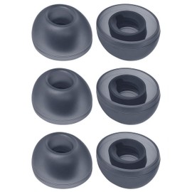 3 Pairs Replacement Earbuds Tips Silicone Ear Tips for J-BL Vibe Buds/Live Pro TWS 2 / Live Free 2 /Tour Pro 2 Fit in Case, Buds Tips,Black-SML