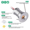 HHTUN Mini Downlight DC12V 1W 4000K 9 Pack Silver Shell,