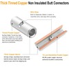 SVAAR 6 PCS 00 Gauge Non Insulated Butt Connectors 2/0