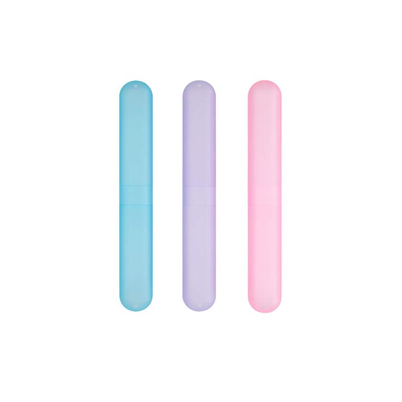 kwmobile Set de 3 fundas para cepillo de dientes -