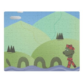 Azeeda A3 'Nessie, das Ungeheuer von Loch Ness' 252-Teiliges Puzzle (JI00000323)