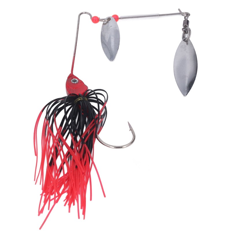 4pcs Fishing Rotating Sequin Aluminum Alloy Composite Beard Lures for