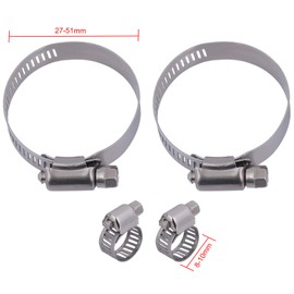 INEEDUP 2925 Radiator Assembly and 4 pcs Oil Hose Clamps Replacement for 2009 2010 2011 for Honda Civic Sedan Hybrid-L