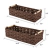 OIAHOMY Toilet Paper Baskets Handmade Paper Rope Decorative Wicker Storage