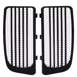 Pair Motorcycle Accessory: Radiator Grills & Screens For Harley Twin Cooled 2014-2023,Black