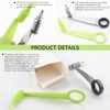 2pcs Potato Spiral Cutter Stainless Steel Plastic Spiral Cutter Knives