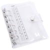 TSUKURIRO Personal Organizer, Mini 6 Holes, PVC, Transparent, Binder, Clear,