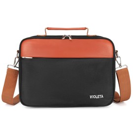 Extra Large Mens Bible Case, Bible Cover for Men, Bible Case with Handles Shoulder Strap, Bible Carrying Case for Men Women, Bible Bag Carrying Church Bag Bible Protective with Pockets, Black & Brown