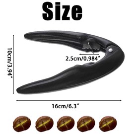 Wzenclave Stainless Steel Chestnut Peeler & Cutter – Easy-to-Use Nutcracker for Chestnuts, Hazelnuts & Dried Fruits – Kitchen Tool with Non-Slip Grip (Ideal for Home & Outdoors)