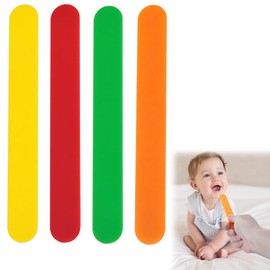 DIFLAX Pack of 40 Plastic Tongue Depressors, Mouth Depressors for Adults and Children, Versatile Plastic Sticks for Crafts, PP Hair Wax Sticks, Ice Sticks Waxing (Colour Mix)