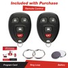 KeylessOption Keyless Entry Remote Car Key Fob Replacement for Chevy