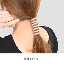 Flower Ring FLOWERING Pony Hook (Coil Up) Glitter Coil HCF0147-SV (Silver)