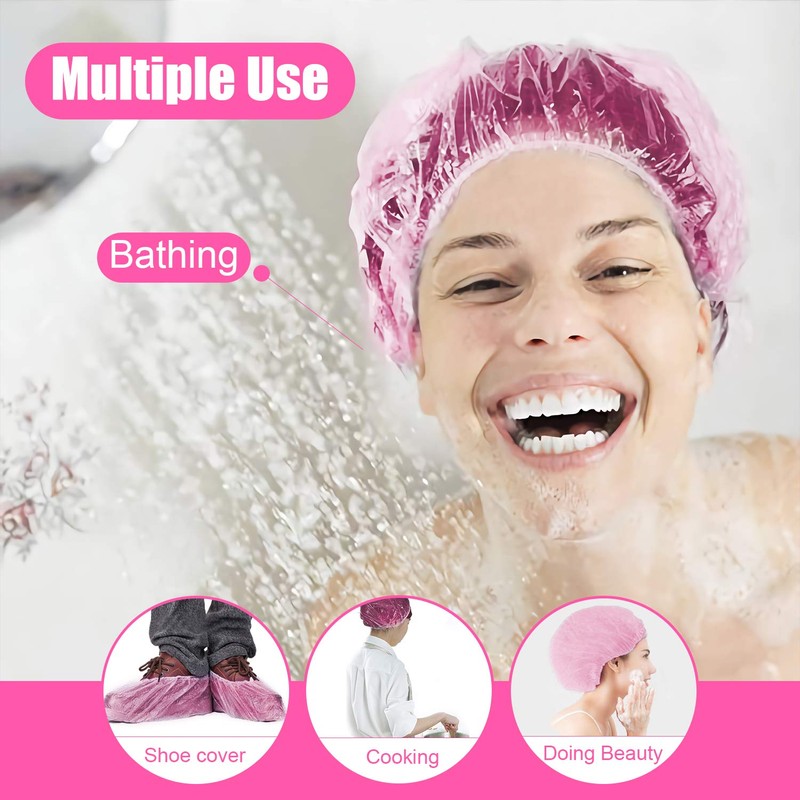 Shower Cap Hair Cap Bath Accessories Women for Home Use