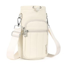 Rueesh Insulated Water Bottle Holder Bag with Adjustable Strap
