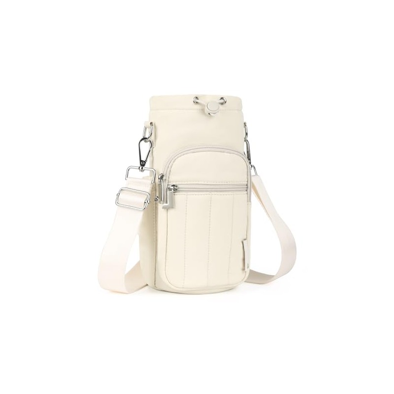 Rueesh Insulated Water Bottle Holder Bag with Adjustable Strap