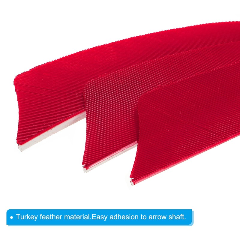 PATIKIL Arrows Vanes 50 Pack 4 Inch Arrow Turkey Feather