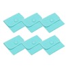 PATIKIL 4x3 Inch Jewelry Pouch, 6 Pcs Soft Velvet Pouches with Snap Button Portable Storage for Rings Necklace Bracelet Earring Watch, Blue