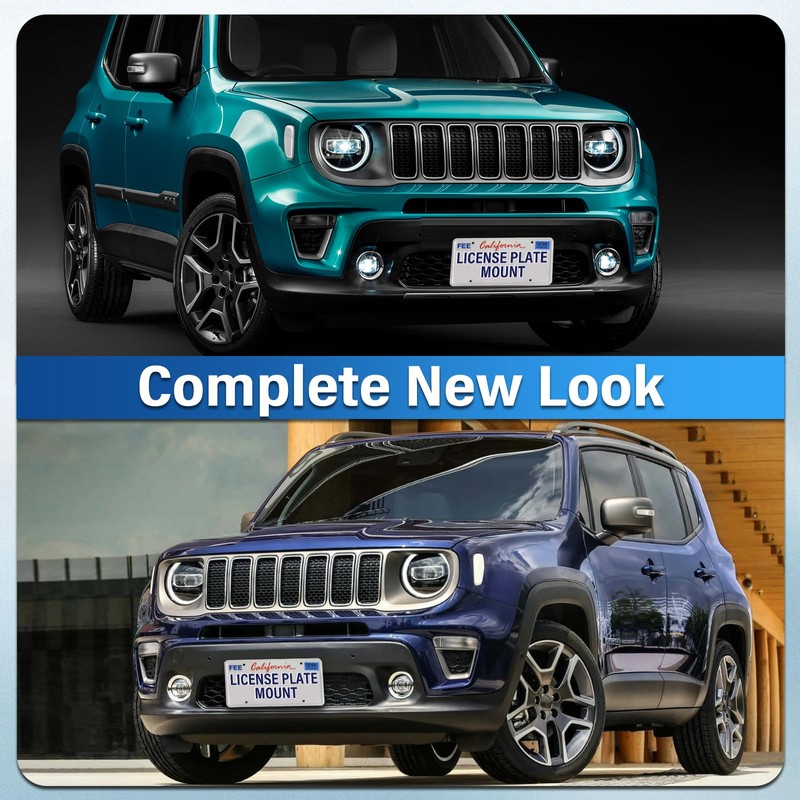 Heavy Duty Front License Plate Frame Compatible with Jeep Grand